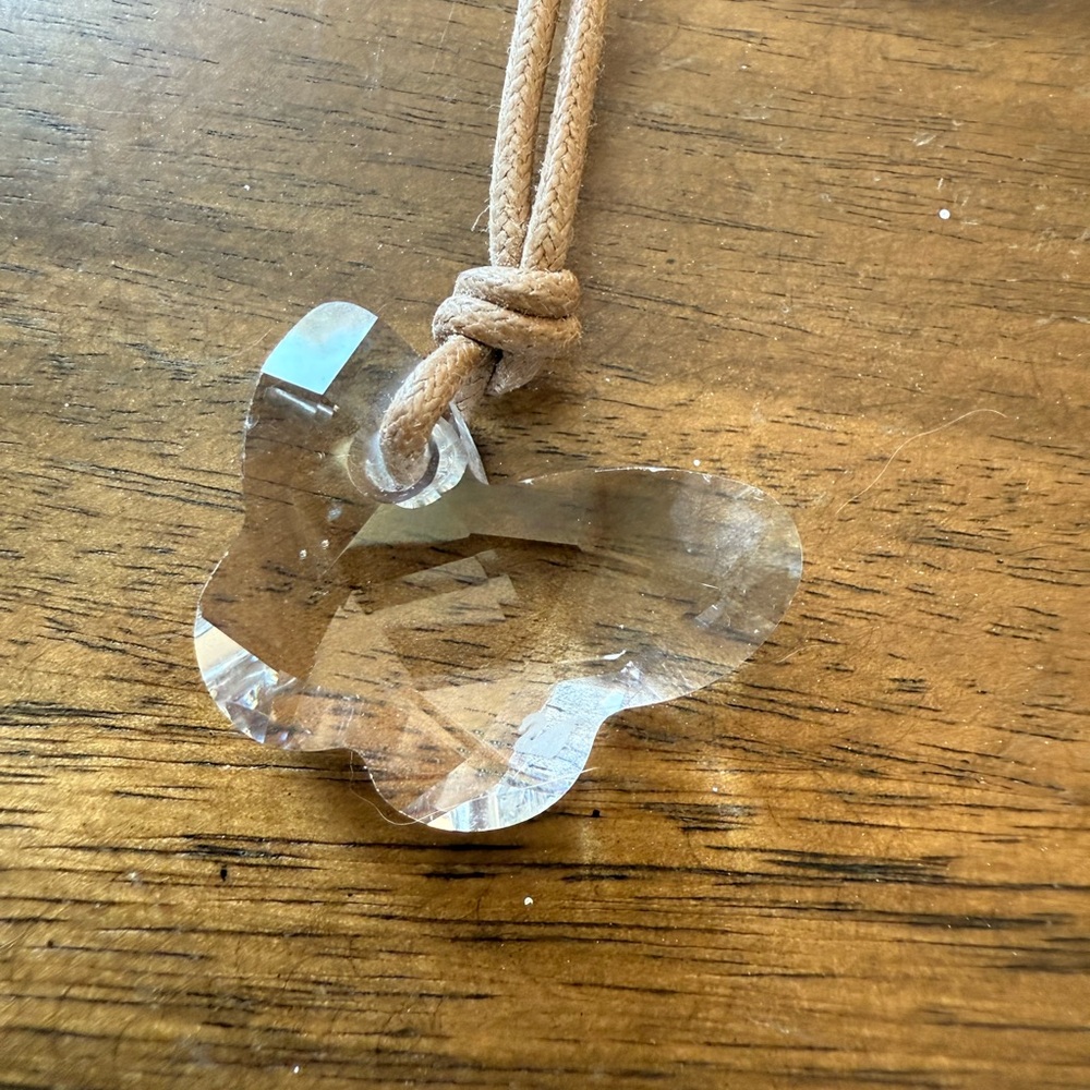 Swarovski Clear Large Crystal Butterfly Necklace